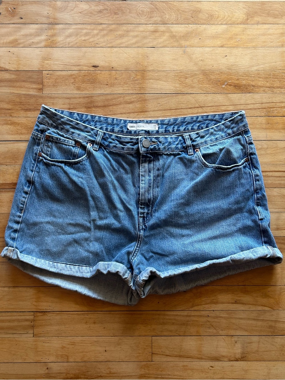 ASOS High-Rise Denim Shorts